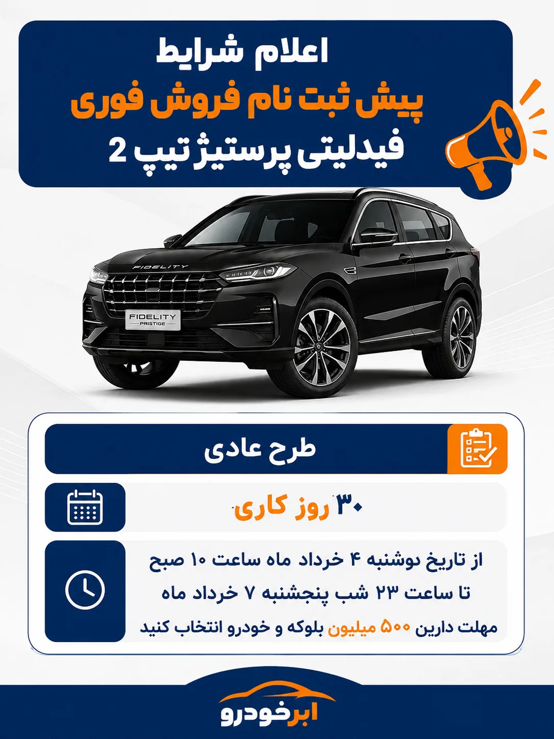 اعلام شرایط پیش ثبت نام فروش فوری فیدلیتی پرستیژ تیپ ۲ + جزئیات ثبتنام
