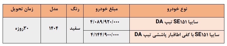 شرایط فروش پراید وانت 151