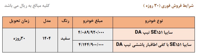 فروش فوری پراید 151