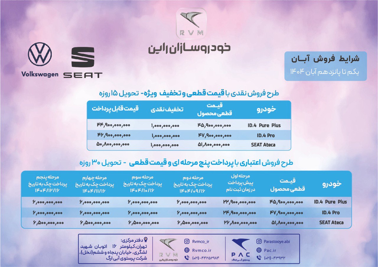 بخشنامه شرکت خودروسازان راین