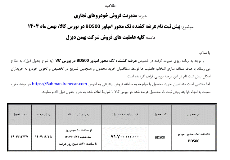 عرضه کشنده امپاور BD500